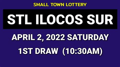 stl ilocos sur 1st draw result today|STL Ilocos Sur .